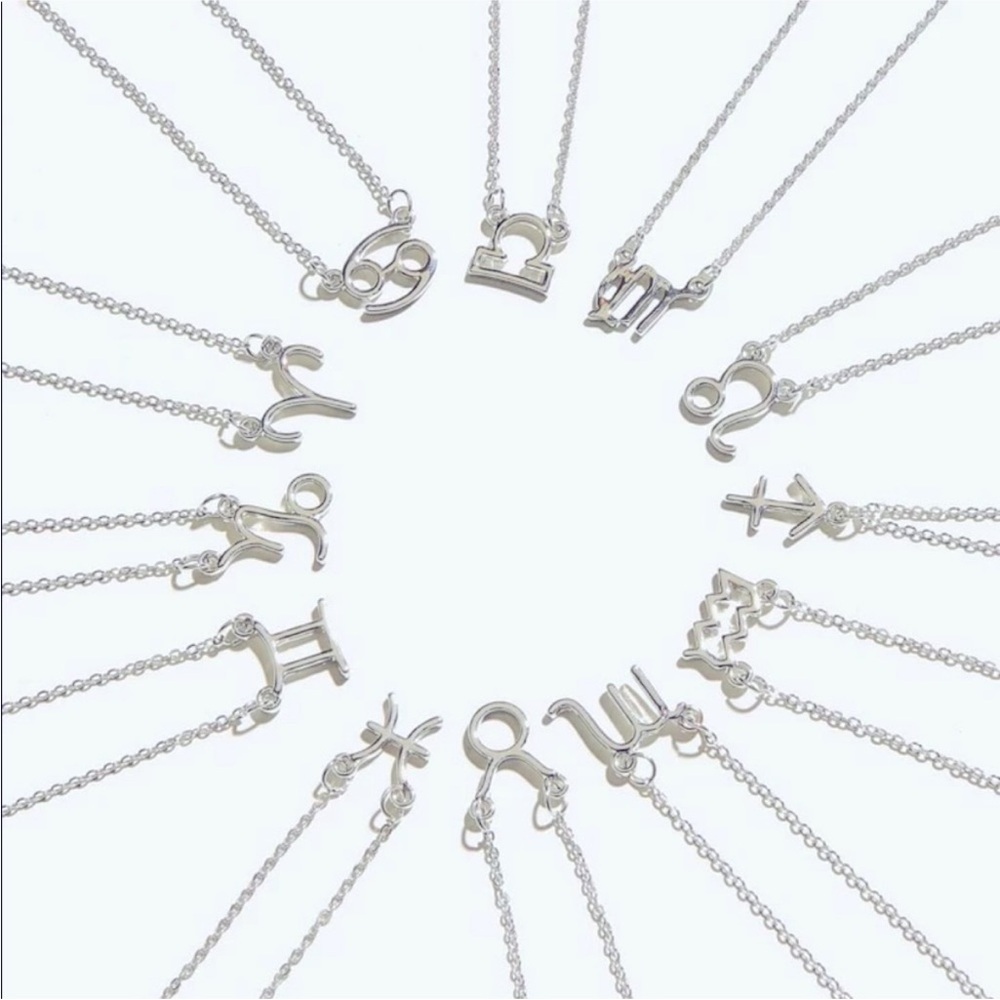 Silver Zodiac Pendant Necklace